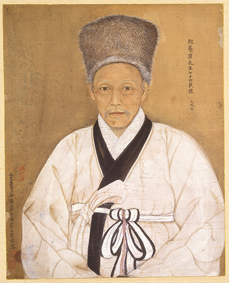 최익현 초상(모관본), 조선 1905년, 51.5×41.5cm, 보물, 신수1452