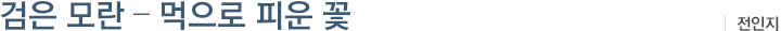 검은 모란 – 먹으로 피운 꽃