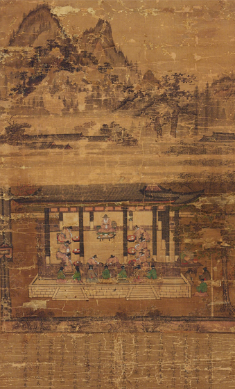 Gathering of Officials from the Ministry of Taxation, Joseon (c. 1550), 93.5 × 58 cm, Treasure, ssu 2234