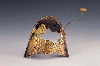 Gilt-bronze Crown Cap, Baekje, Ibjeom-ri, Iksan; Height: 13.7cm