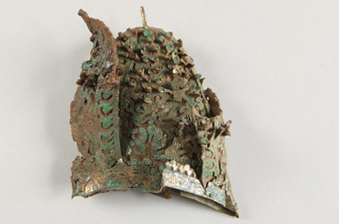  Gilt-bronze Crown Cap, Baekje, Sucheon-ri, Gongju; Height: 18.0cm 