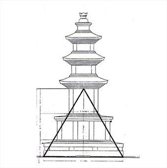  Plan of Seokgatap Pagoda (created by Yoneda Miyoji [米田美代治]). 