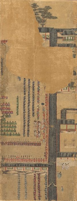 궁중에서 경사를 베푸는 장면을 그린 그림 이미지 20 보기