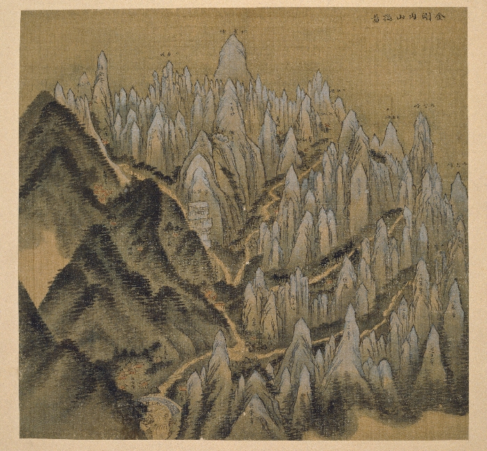 금강내산총도, 《신묘년 풍악도첩》 이미지 1 보기
