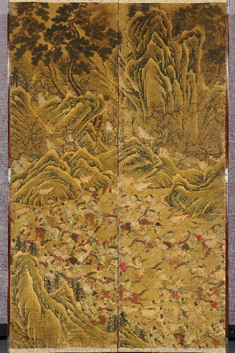 작가미상 사현파진백만병도 8폭병풍 이미지 9 보기