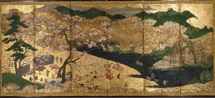 벚꽃놀이도 병풍 이미지 1 보기