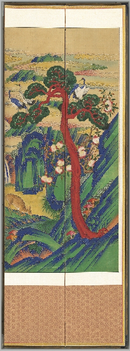 십장생도10폭병풍 이미지 12 보기