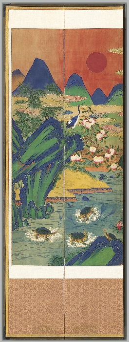 십장생도10폭병풍 이미지 16 보기