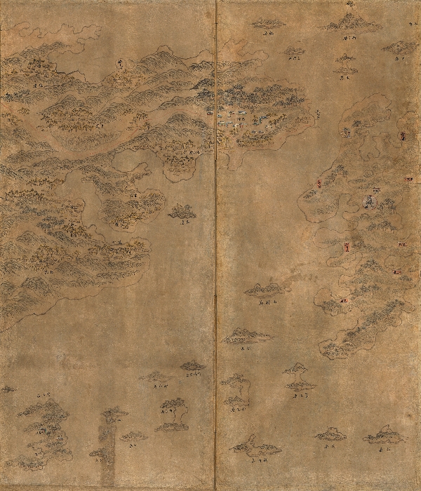 경상도 통영 주변을 그린 지도 이미지 12 보기
