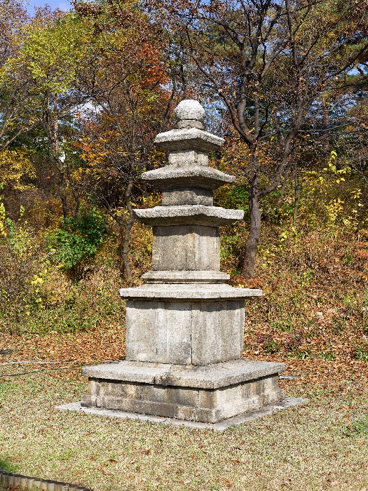 Bojejonja Sarira Pagodas from Yeongjeonsa Temple Site
