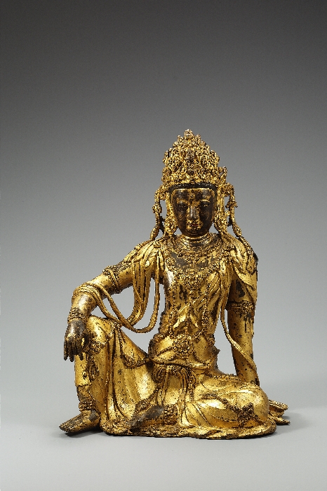 金銅観音菩薩坐像 | 主要収蔵品検索::国立中央博物館