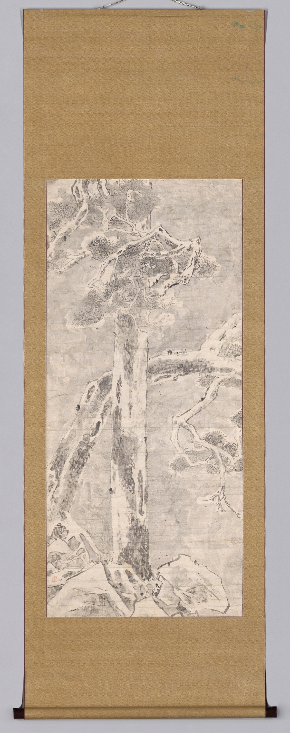눈내린 소나무 그림 이미지 1