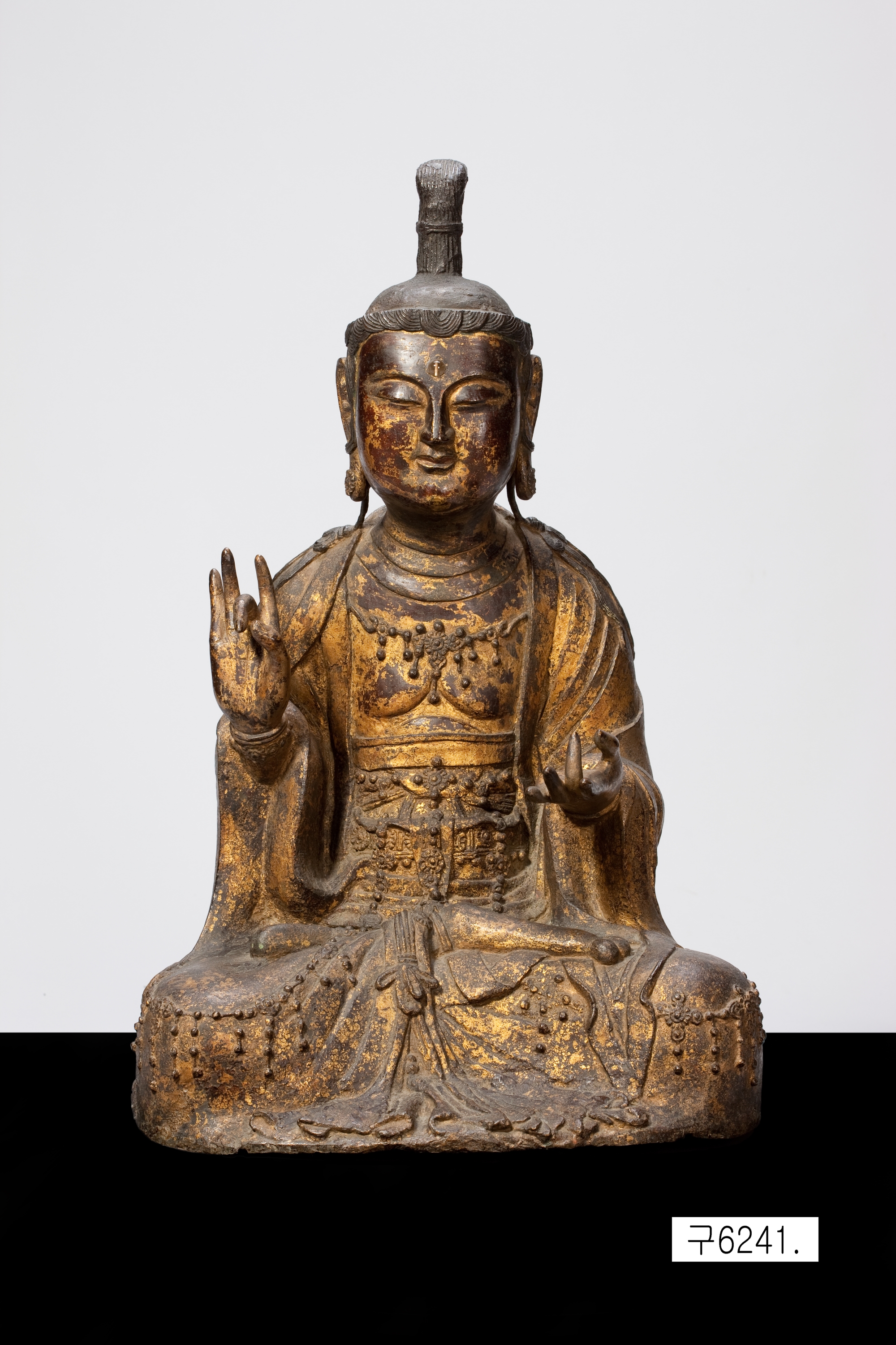 금동보살좌상 이미지 1