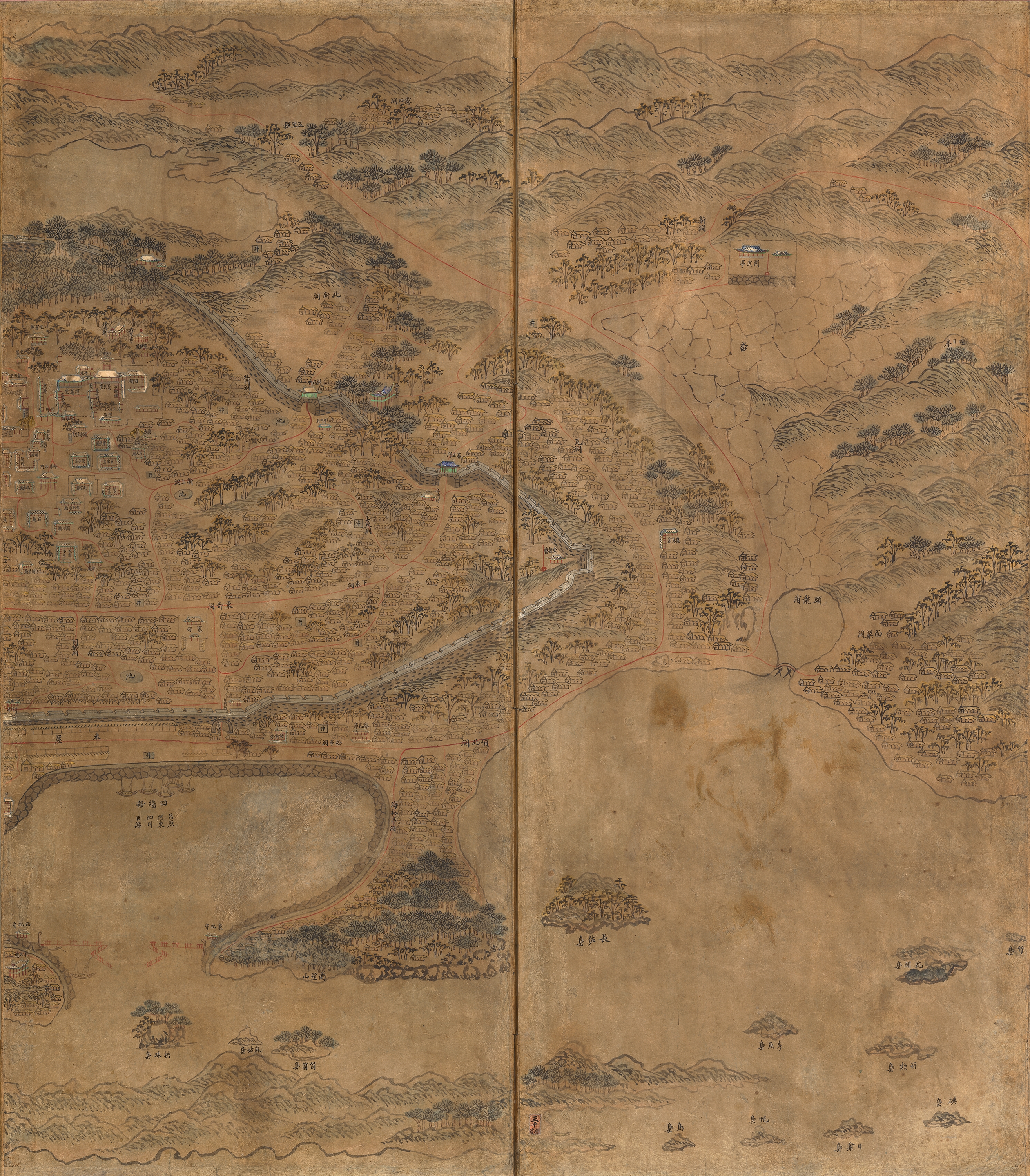경상도 통영 주변을 그린 지도 이미지 13